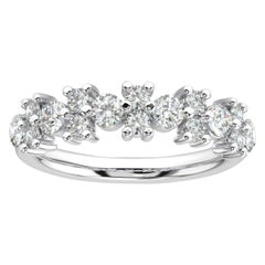 Used Platinum Orchid Diamond Cluster Ring '1 Carat'