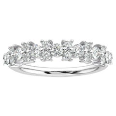 Used Platinum Orchid Diamond Cluster Ring '3/4 Carat'