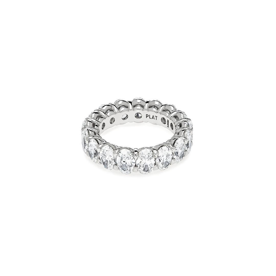 Indulge in the exquisite beauty of the Platinum Ring set with oval-cut diamonds. Crafted from luxurious platinum, this ring exudes timeless elegance and unparalleled craftsmanship, making it a radiant addition to any jewelry collection.

The ring