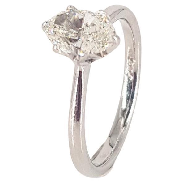 Platinum Oval Diamond Ring For Sale