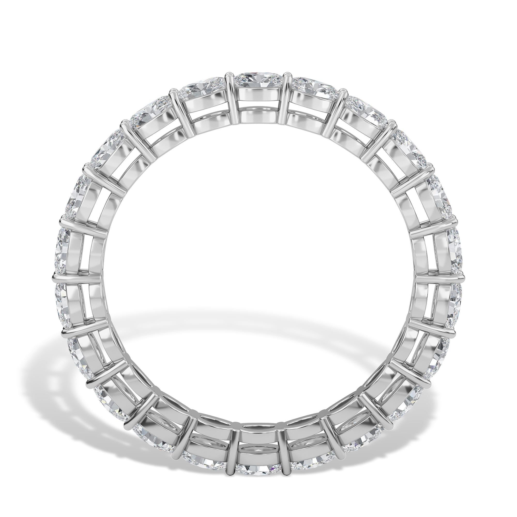 horizontal oval eternity band