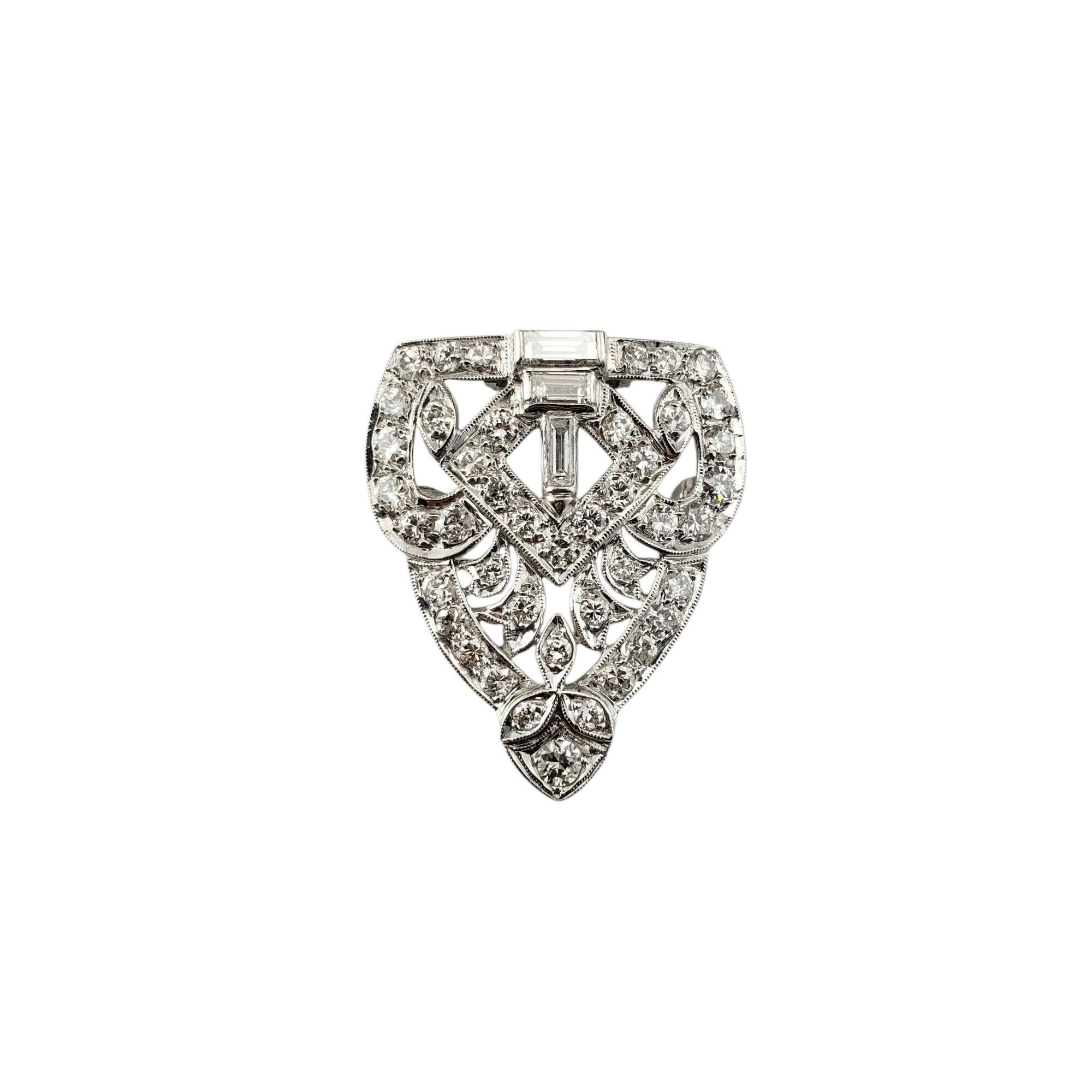 Broche/Colgante Escudo de Diamantes Platino/Paladio nº 21255