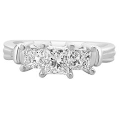 Platinum Past, Present, Future Diamond Engagement Ring