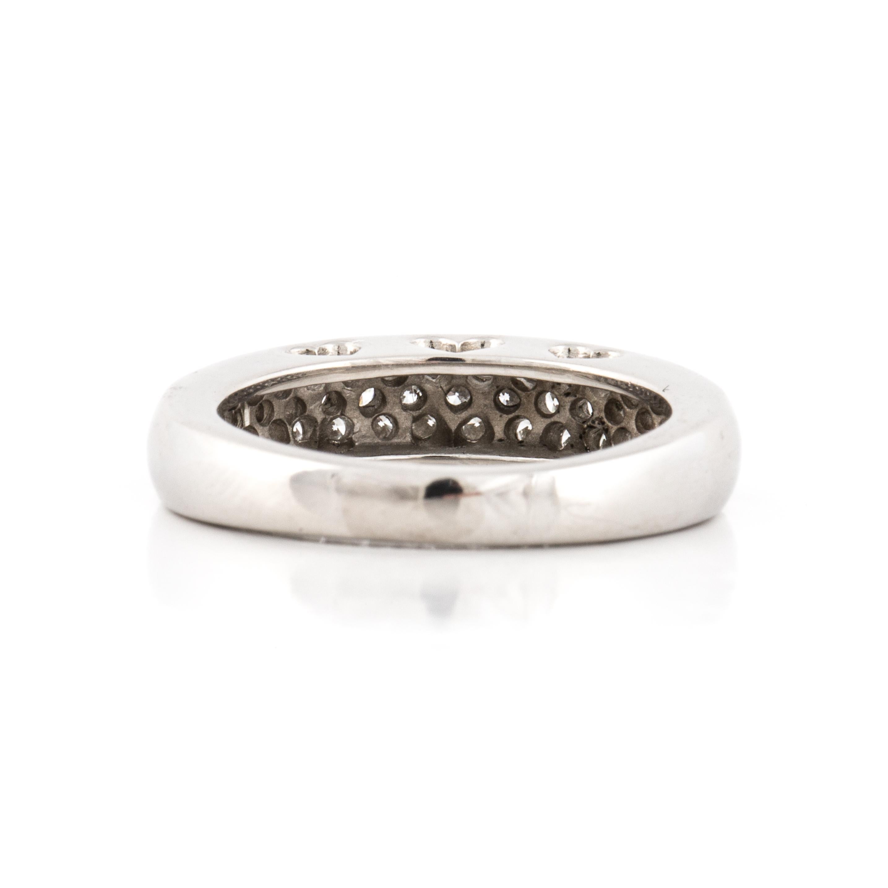 pave diamond band platinum