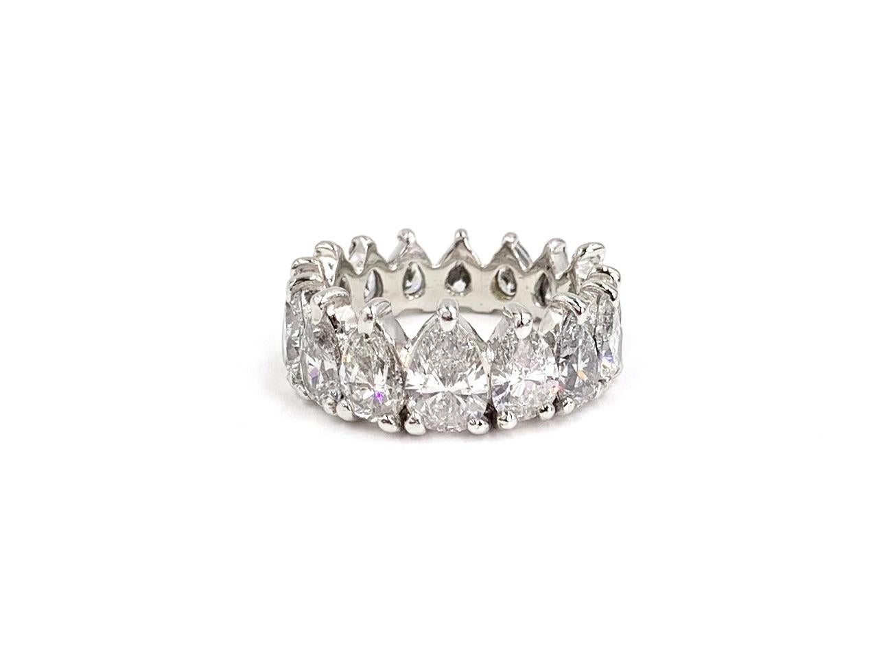 pear shape eternity ring