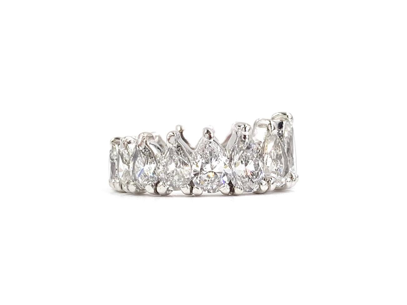 pear shape eternity band