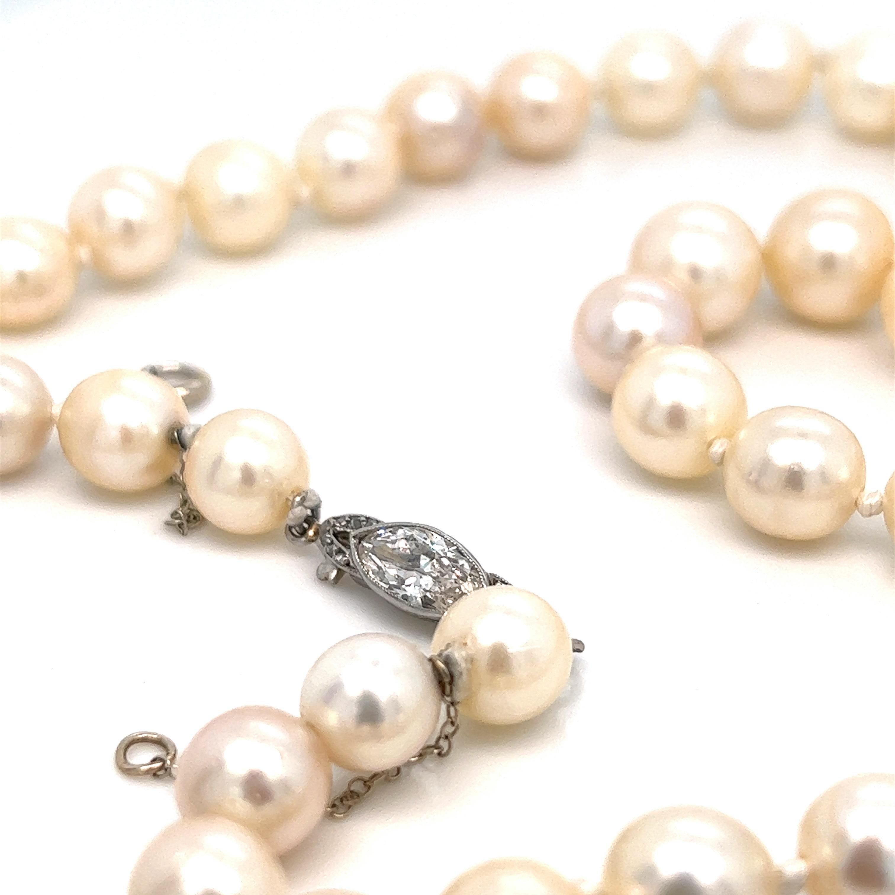 platinum pearl necklace