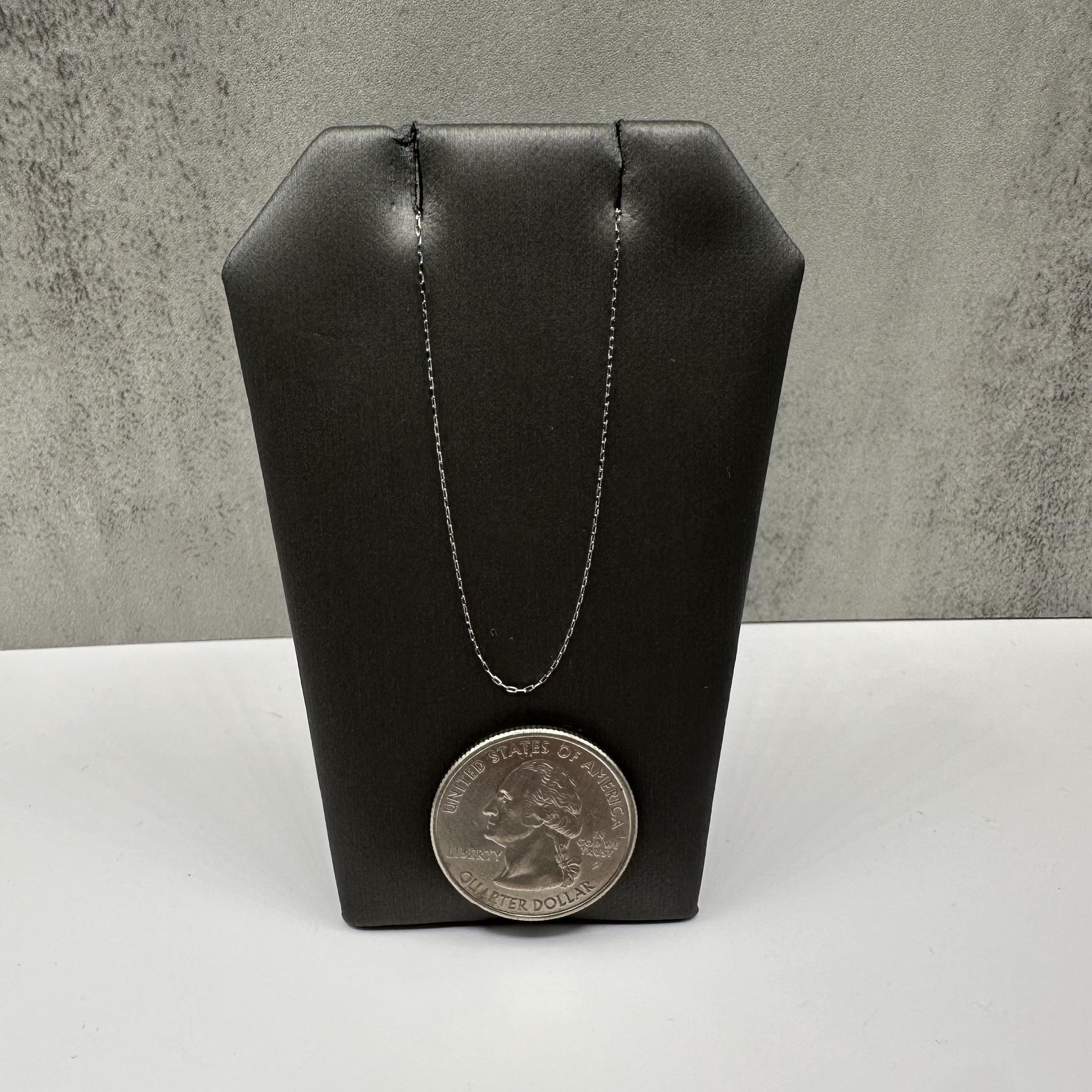 da uomo o donna Catena con ciondolo in platino - regolabile da 17,75 pollici, 0,6 mm, PT900, nuova