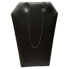 Catena con ciondolo in platino - regolabile da 17,75 pollici, 0,6 mm, PT900, nuova