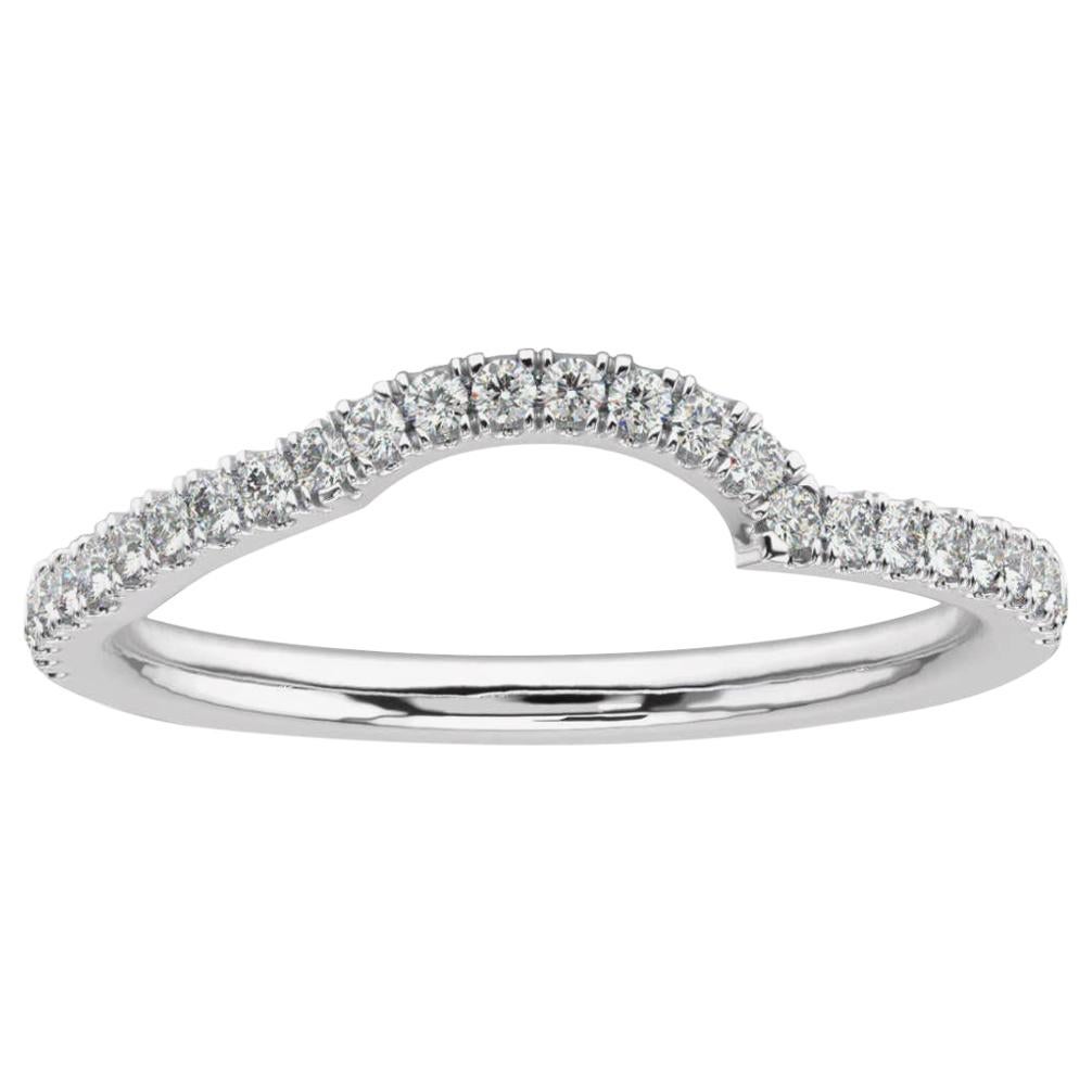 Platinum Petite Apulia Diamond Ring '1/5 Ct. tw' For Sale