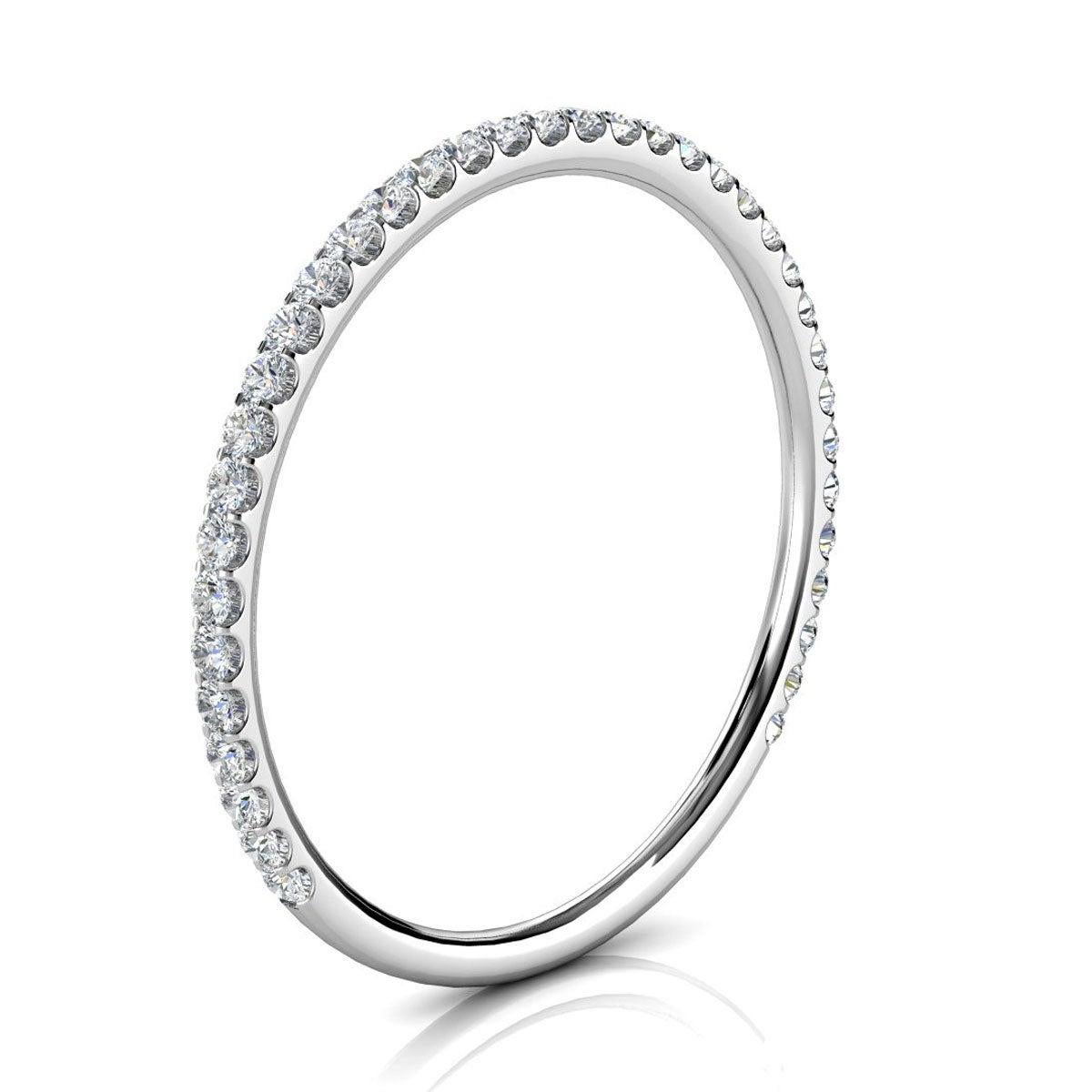 For Sale:  Platinum Petite Carole Micro-Prong Diamond Ring '1/6 Ct. Tw' 2