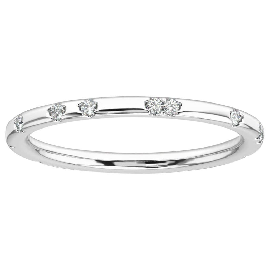Platinum Petite Marie Diamond Ring '1/10 Ct. tw' For Sale