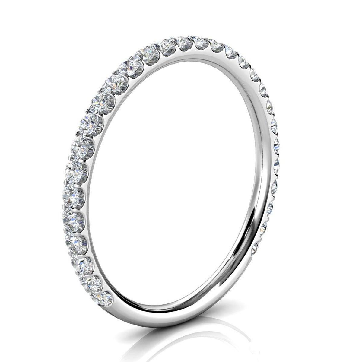 For Sale:  Platinum Petite Micro-Prong Diamond Ring '1/3 Ct. tw' 2