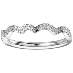 Platinum Petite Milano Diamond Ring '1/6 Carat'