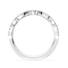 Platinum Petite Milano Diamond Ring '1/6 Carat'