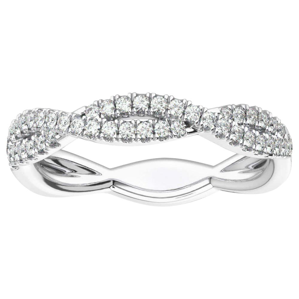 Platinum Petite Verona Infinity Diamond Ring '1/4 Carat' For Sale