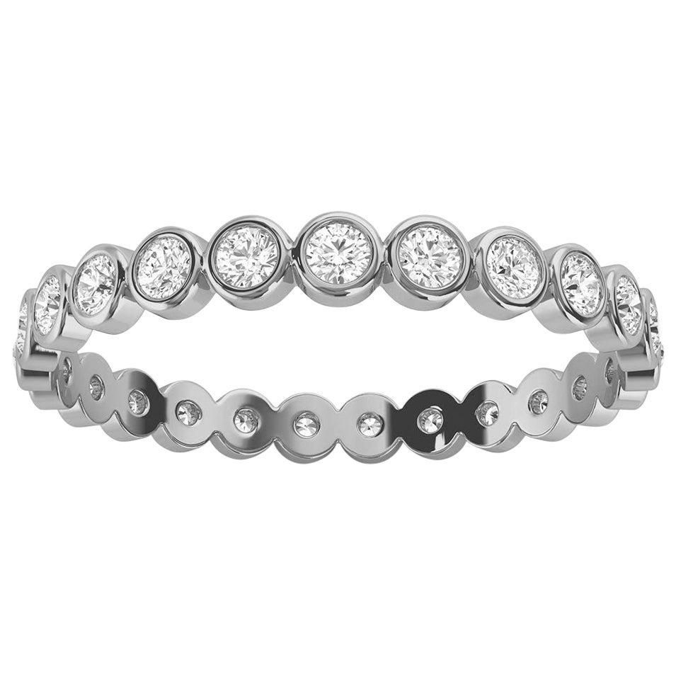 Platinum Petite Zivit Eternity Diamond Ring '1/2 Ct. Tw'