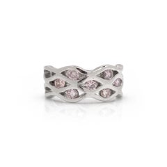 Pink Diamond Ring aus Platin