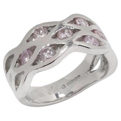 Pink Diamond Ring aus Platin