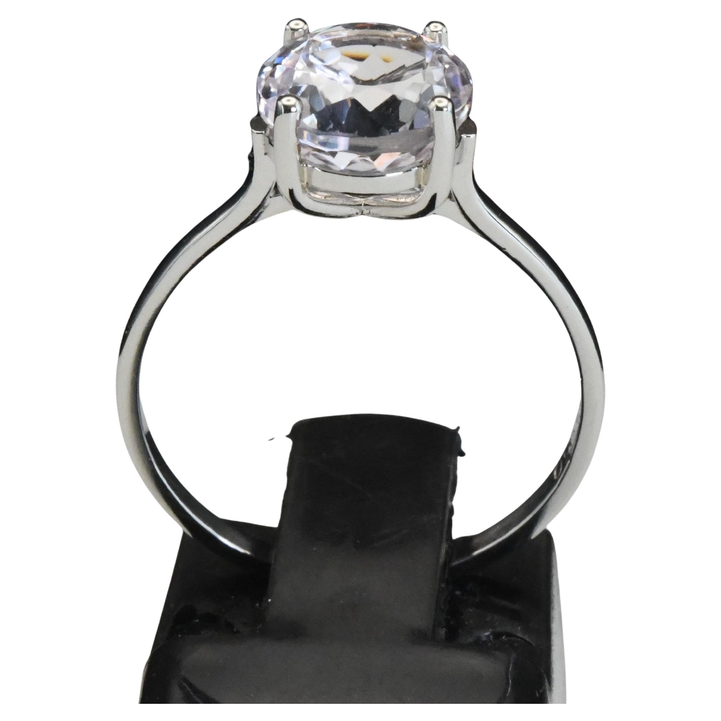 Bague Kunzite rose en platine en vente