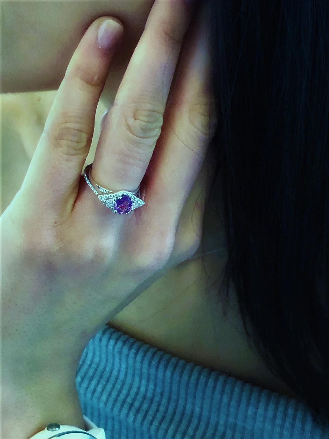 Contemporary Platinum Pink Sapphire Diamond Cocktail Ring GIA Certificate No Indication Heat