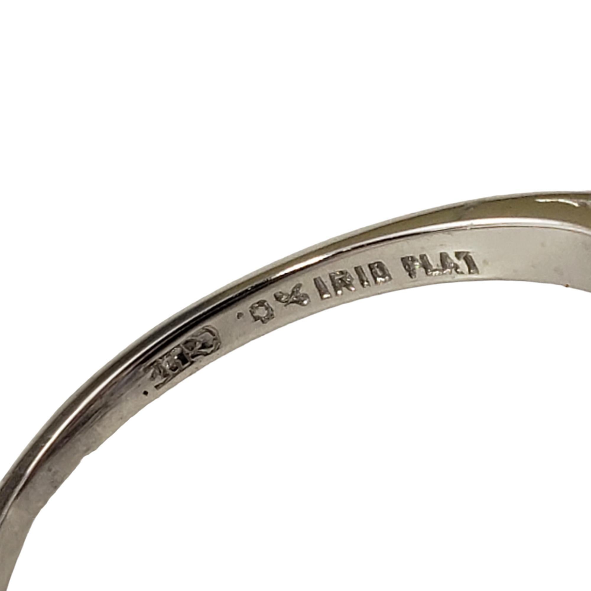 Platin Rosa Turmalin & Diamant Herzförmiger Ring Größe 5,75  #17331 im Angebot 1