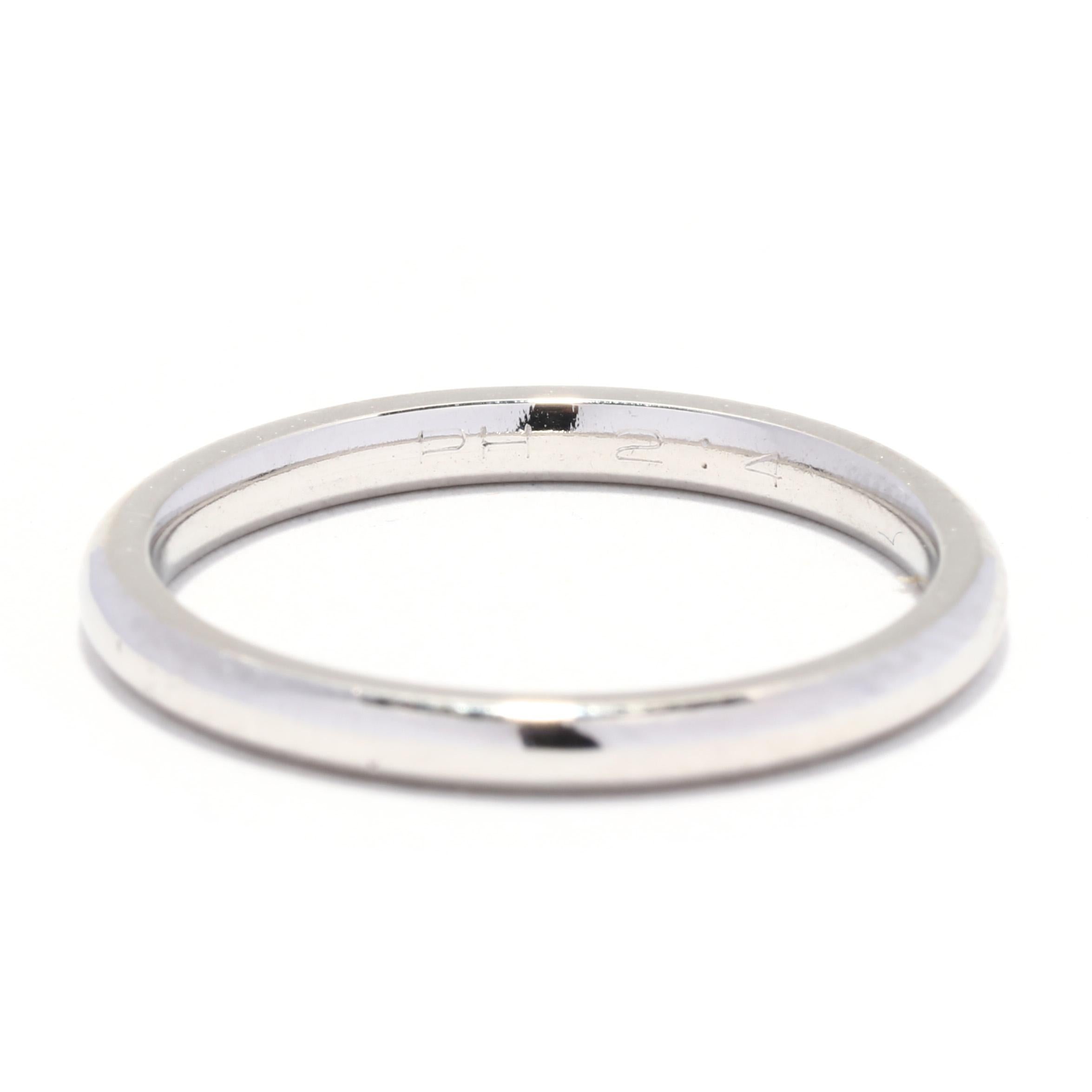 Platin Plain Ehering, Ring Einfacher Platinband 1