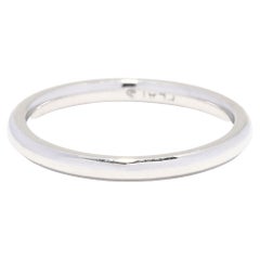 Platinum Plain Wedding Band, Ring Simple Platinum Band