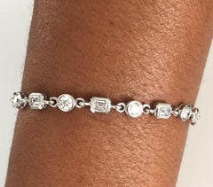 Platinum "Polo Collection" Diamond Line Bracelet