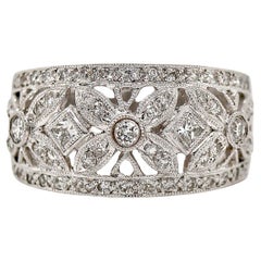 Anillo Filigrana Platino Pt900 Diamante