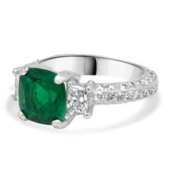 Platinum Radiant Cut Diamond Engagement Ring