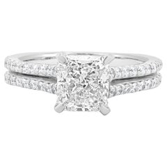 Platinum Radiant Cut Diamond Engagement Ring