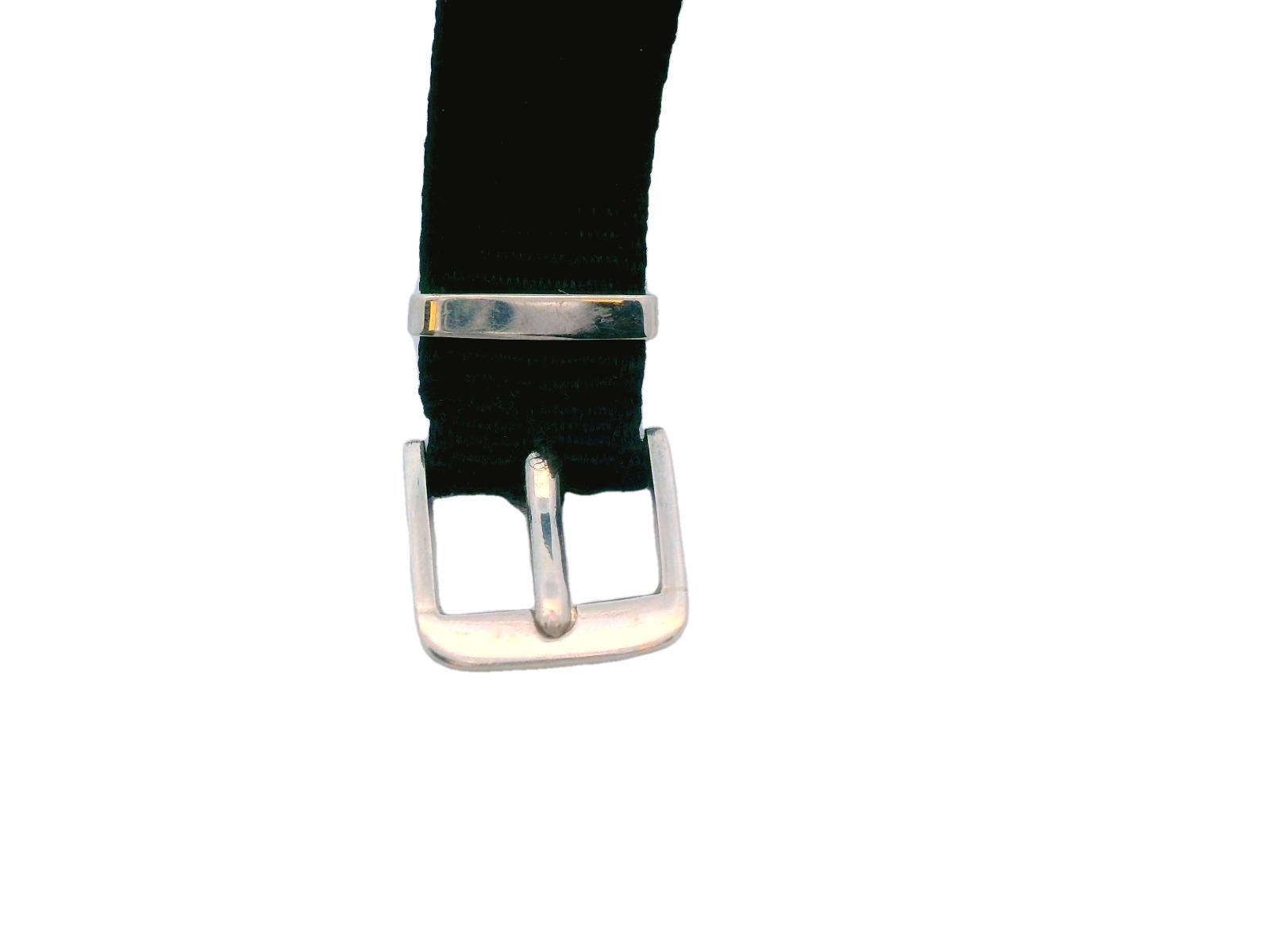Platinum Raymond Yard Diamond and Emerald Deco Watch For Sale 4
