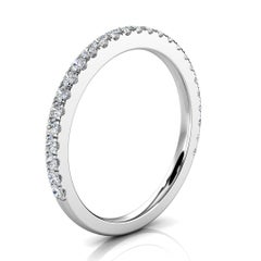 Platinum Rebeka Micro Pave Diamond Ring '1/4 Ct. Tw'