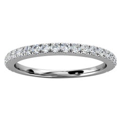 Platin Rebeka Micro Pave Diamantring '1/4 Ct. „Cow's