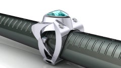 Platinum Ring 3.50 Ct Trillion Cut Paraiba Color Tourmaline and .50 Ct Diamonds