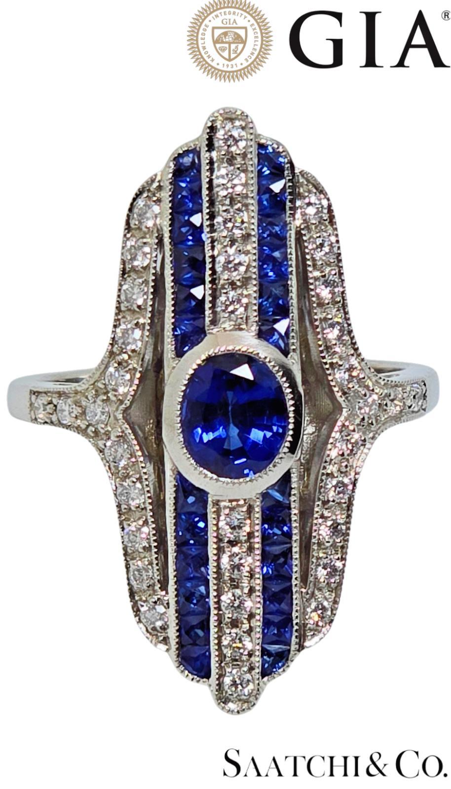 Anello con zaffiro certificato GIA

Tipo di metallo: Platino 950
Peso totale dell'articolo: 9,2 grammi
Misura dell'anello: 7 (misura misurabile)
1:
Peso dello zaffiro centrale: 0,85 carati.
Peso dello zaffiro laterale: 0,82 carati.
Peso del