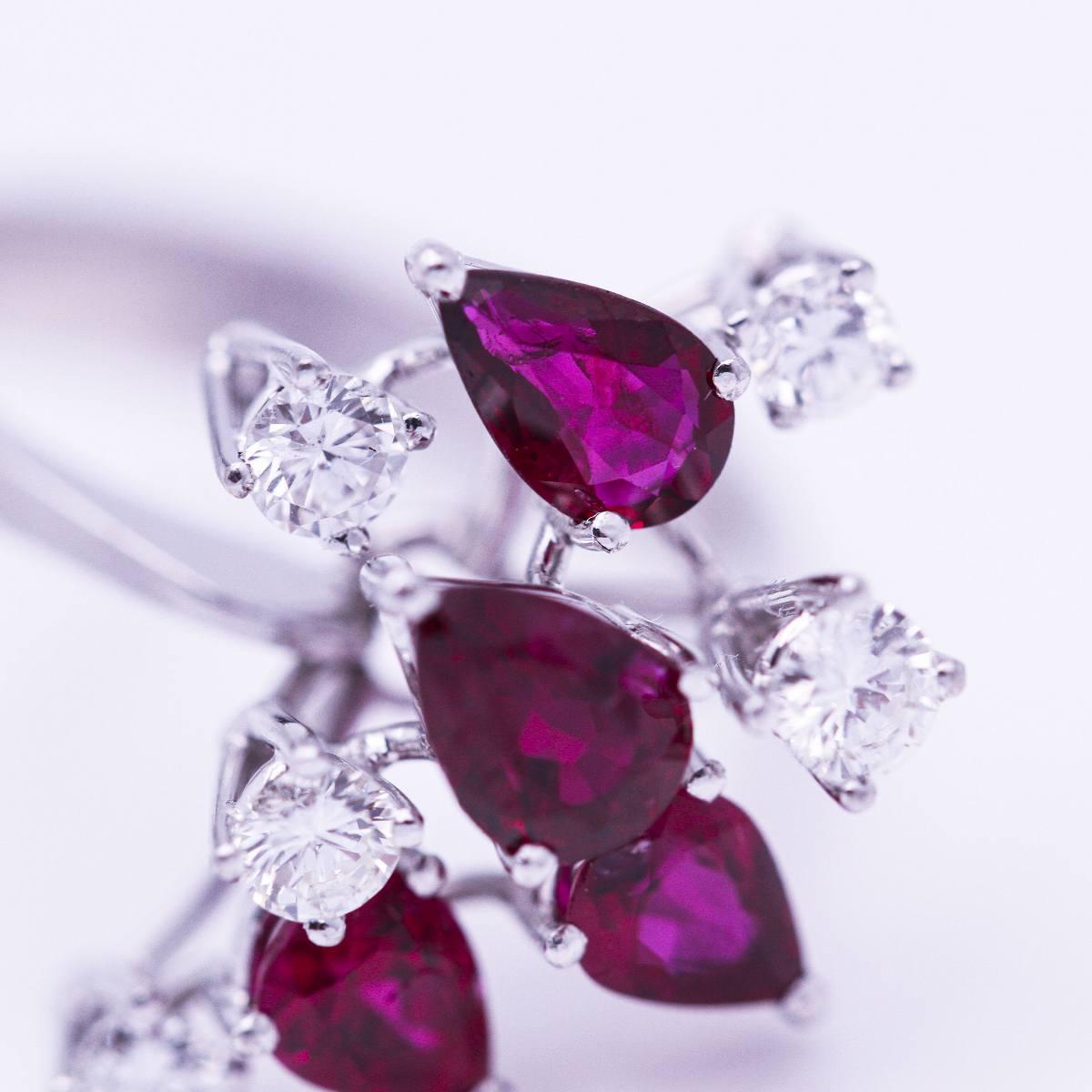 Platinum Ring inspiration Harry Winston In Excellent Condition For Sale In Barcelona, CT