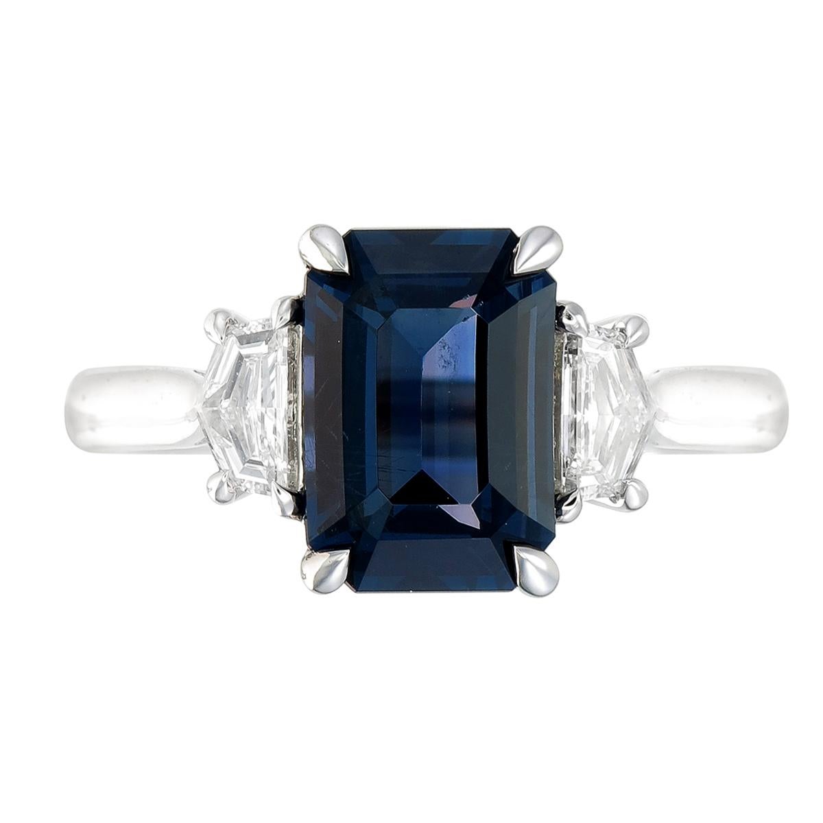 Orloff of Denmark - 'Blue Monsoon'
Platinum ring set with a 2.59 carat Color Change Spinel along with two VVS, F, 0.34 carat Cadillac cut diamonds.

At the very heart of this enchanting creation lies a color-change blue spinel, this spellbinding gem