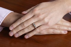 Platinum ring with 1.30ct diamonds G-F color, SI1-VS2 clarity.