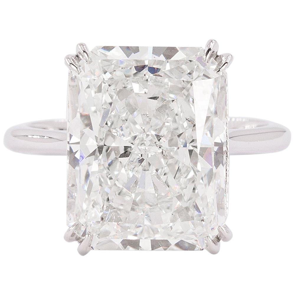Platinum Ring with GIA Certified 10.08 Carat Diamond