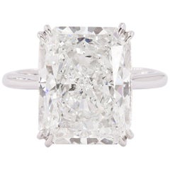 Platinum Ring with GIA Certified 10.08 Carat Diamond