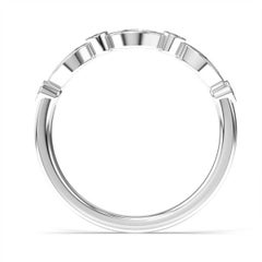 Platinum Rosalind Milgrain Marquise Diamond Ring '1/10 Carat'