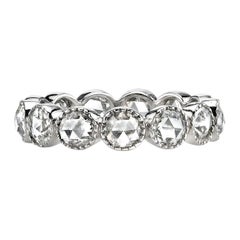 Handcrafted Gabby Rose Cut Diamond Eternity Band by Single Stone