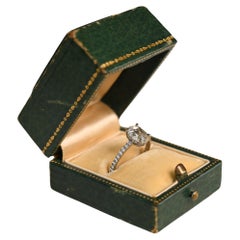 Platin-Rosenschliff-Verlobungsring (GIA ca. 1,00-Karat) Ovaler Diamantring, Platin