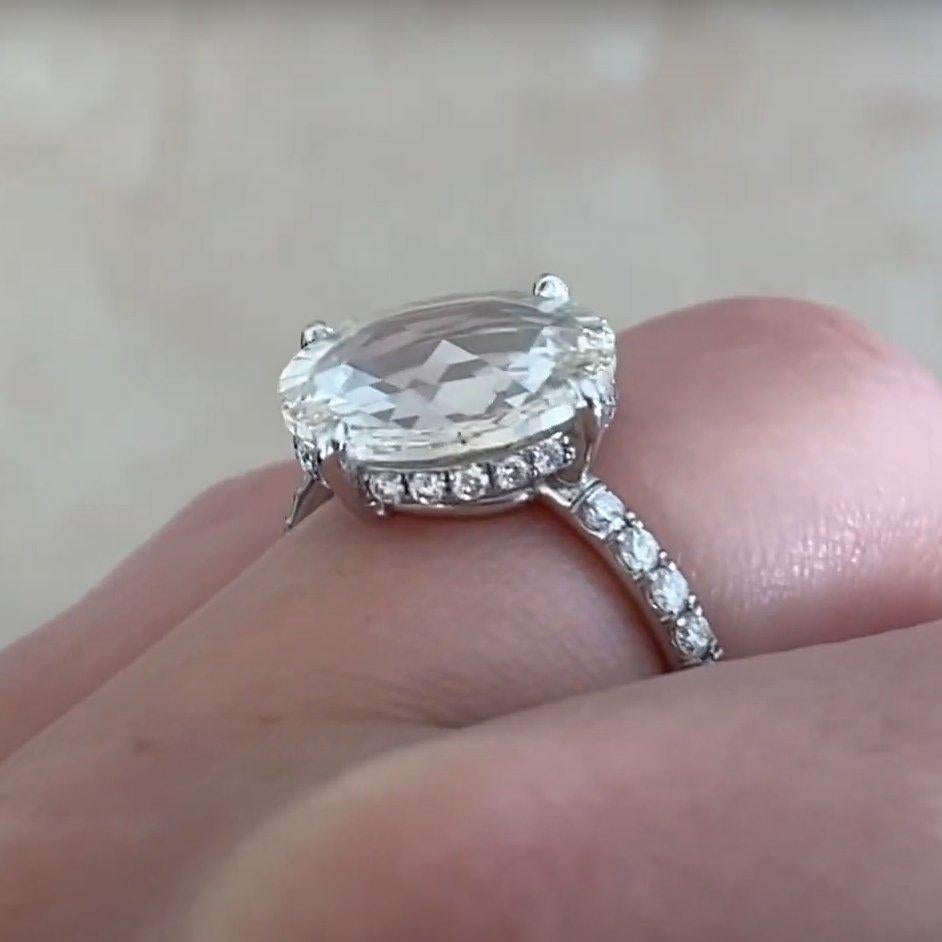 Bague de fiançailles en platine, (environ 2,50 carats, certifiée GIA) Excellent état - En vente à New York, NY