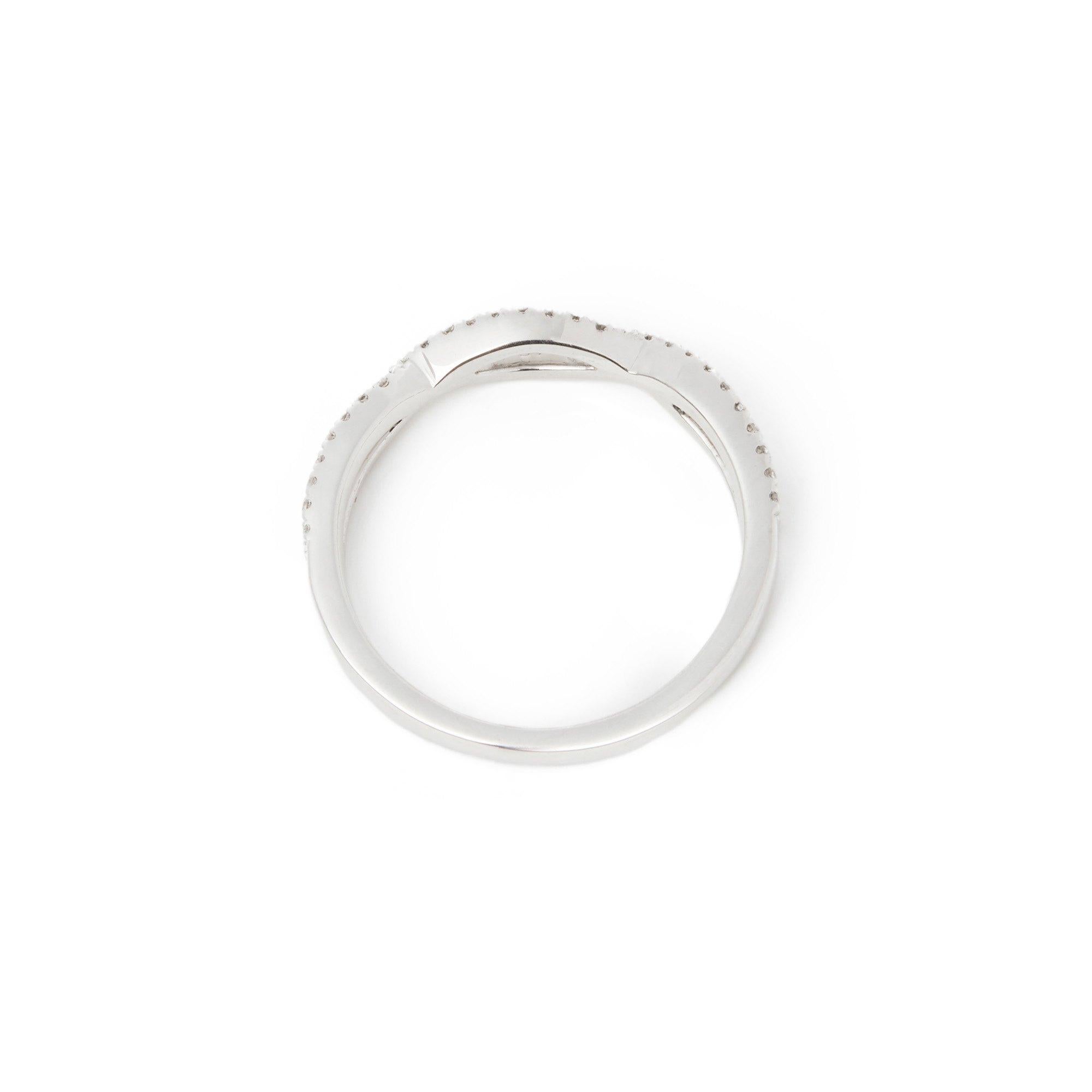Contemporary Platinum Round Brilliant Cut Diamond Micro Set Infinity Eternity Ring