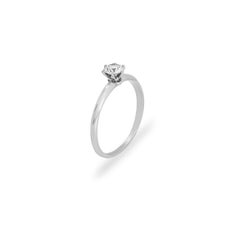 Platinum Round Brilliant Cut Diamond Ring 0.40ct I/VS2