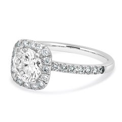 Platinum Round Brilliant Diamond Engagement Ring