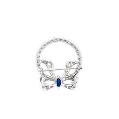 Platinum Round Diamond Brooch